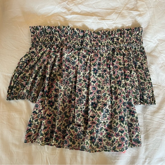LOVESHACKFANCY Floral Off The Shoulder Top - Picture 4 of 4